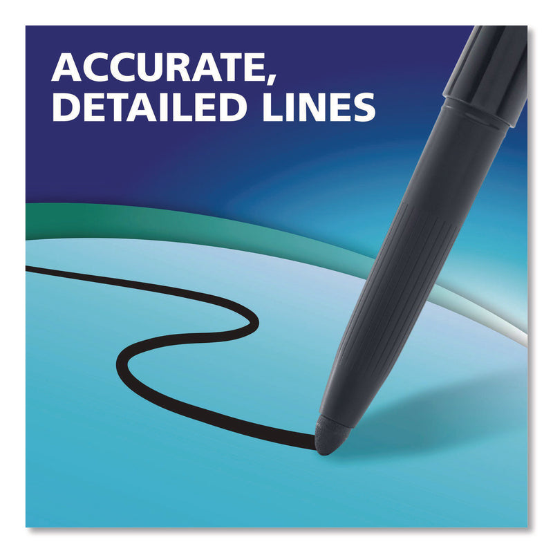 Sanford Expo Wet-Erase Markers, Fine Marker Point, Black Ink, 1/Dozen (SAN2211316) 1 Dozen