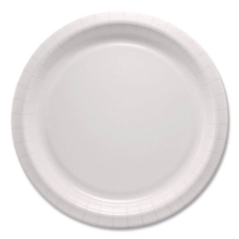 Solo Compostable Paper Dinnerware, ProPlanet Seal, Plate, 10" dia, White, 500/Carton (SCCHP10W) Case of 500