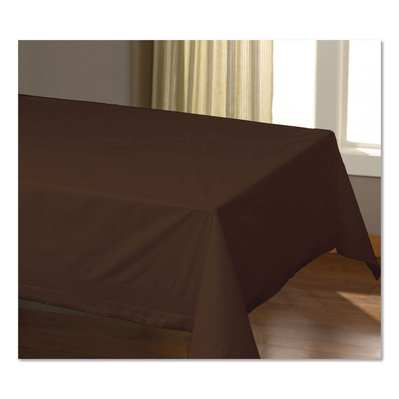 Cellutex Table Covers, 54" x 108", Chocolate Brown, 25/Carton (HFM220646) Case of 25