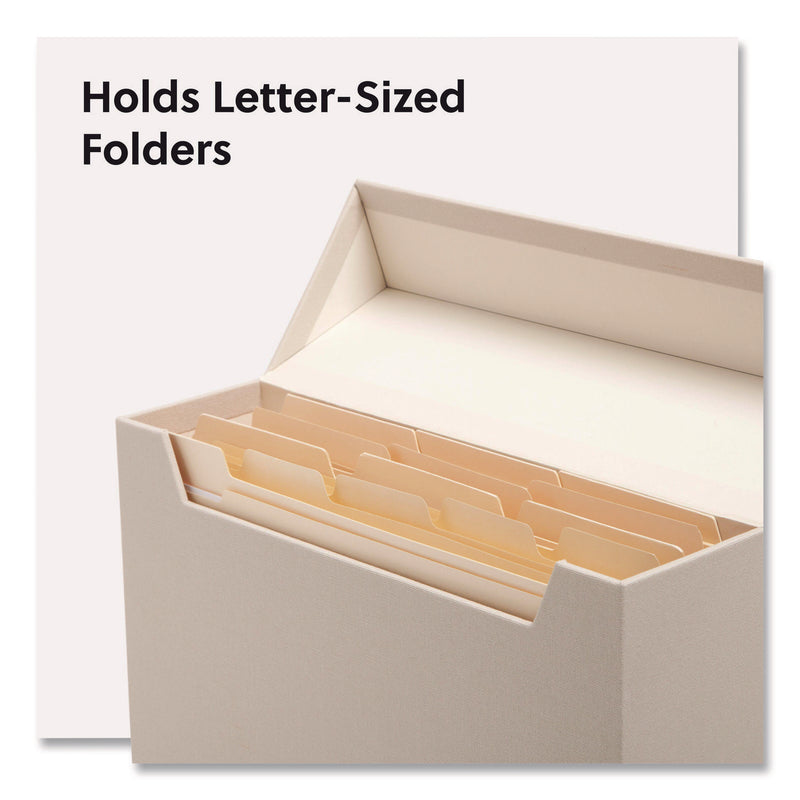 Flip Top Box, Letter Files, 13 x 3.7 x 10, Beige (SMD70232) Each