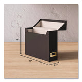 Flip Top File Box, Letter Files, 13 x 3.7 x 10, Charcoal (SMD70233) Each