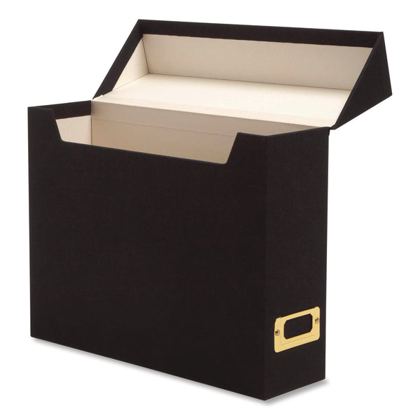 Flip Top File Box, Letter Files, 13 x 3.7 x 10, Charcoal (SMD70233) Each