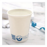 Solo Recycled Content PCF Paper Hot Cups, ProPlanet Seal, 10 oz, White/Blue, 1,000/Carton (SCC370RCPLANET) Case of 1000