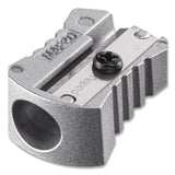 Classic 1-Hole Metal Pencil Sharpener, 2.26 x 0.49 x 4.33, Silver (MHX006600) Each