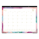 Blue Sky® Ashley G Academic Monthly Desk Pad, 22x17, Multicolor Sheets, Black Headband, Clear Corners, 12-Month (Jul to Jun): 2025-2026 (BLS148668) Each