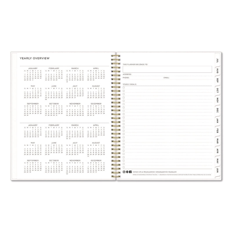 Blue Sky® Ashley G Multicolor Smoke Academic Weekly/Monthly Planner, 11" x 8.5", Multicolor Cover, 12-Month (Jul-Jun): 2025 to 2026 (BLS133681) Each