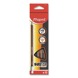 Black'Peps Jumbo Triangular Pencils, HB (#2), Black Lead, Orange/Black Barrel, Dozen (MHX854721ZT) 1 Dozen