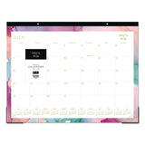 Blue Sky® Ashley G Academic Monthly Desk Pad, 22x17, Multicolor Sheets, Black Headband, Clear Corners, 12-Month (Jul to Jun): 2025-2026 (BLS148668) Each