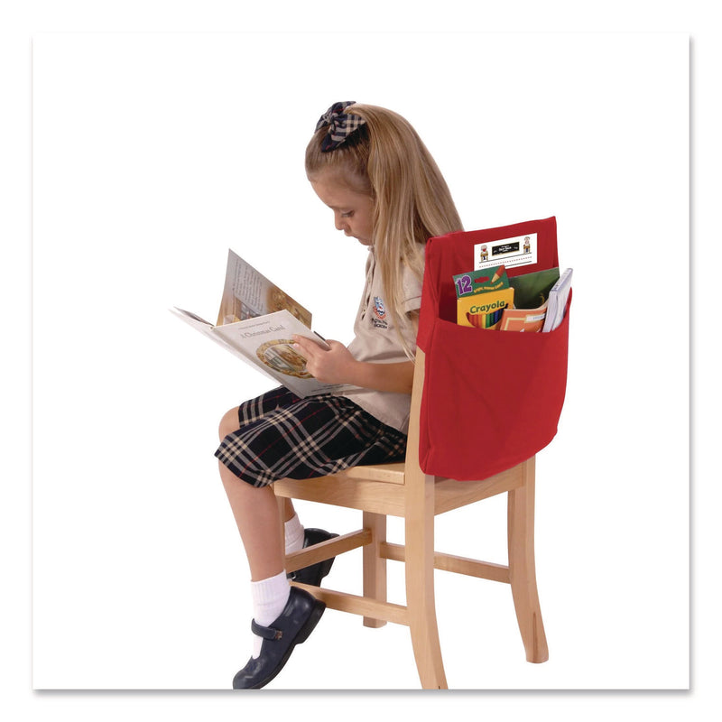 Victor® Elastic-Back Seat Sack for Chairs 12" to 17" Wide, 11 x 15.5 x 14, Fabric, Red (SSK10101) Each