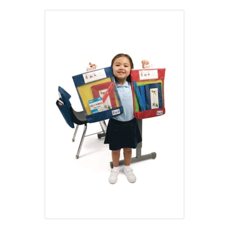 Victor® Seat Sack Read-N-Go Book Bag, 10.5 x 2 x 16, Red (SSK10080) Each