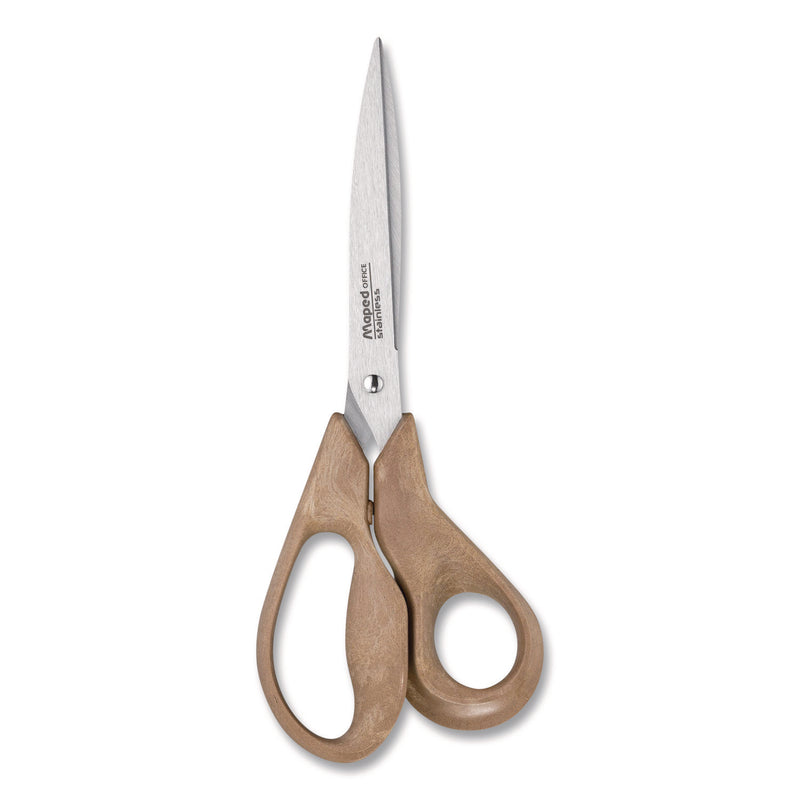 Advanced Wood Multipurpose Scissors, 8.25" Long, 4.75" Cut Length, Straight Brown Handle (MHX499111FM) Each