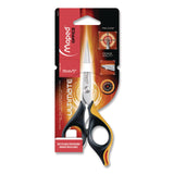 Ultimate Precision Soft Grip Multipurpose Scissors, 5.75" Long, 3" Cut Length, Straight Black/Orange Handle (MHX690210) Each