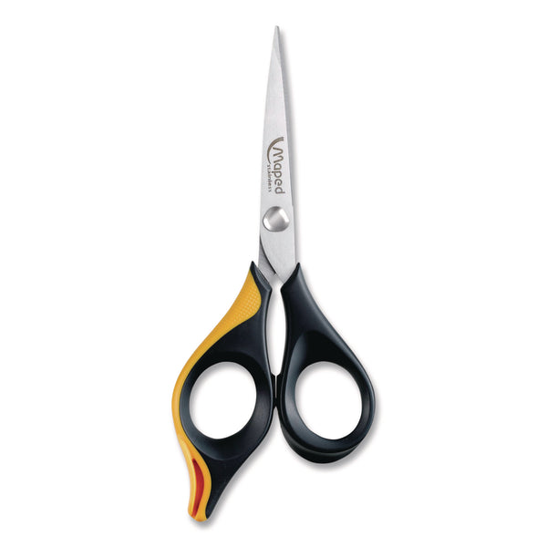 Ultimate Precision Soft Grip Multipurpose Scissors, 5.75" Long, 3" Cut Length, Straight Black/Orange Handle (MHX690210) Each