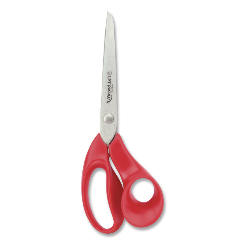 Expert Left-Handed Multipurpose Scissors, 8.25" Long, 5" Cut Length, Straight Red Handle (MHX686549) Each