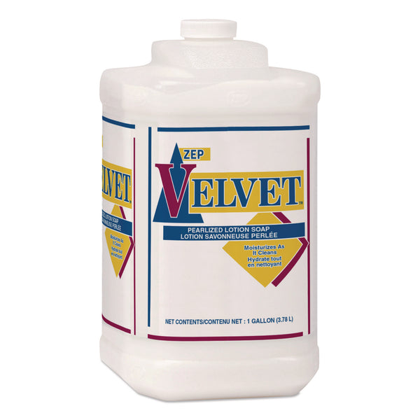 Velvet Lotion Soap, Pleasant Scent, 1 gal Bottle, 4/Carton (ZPE95824) Each