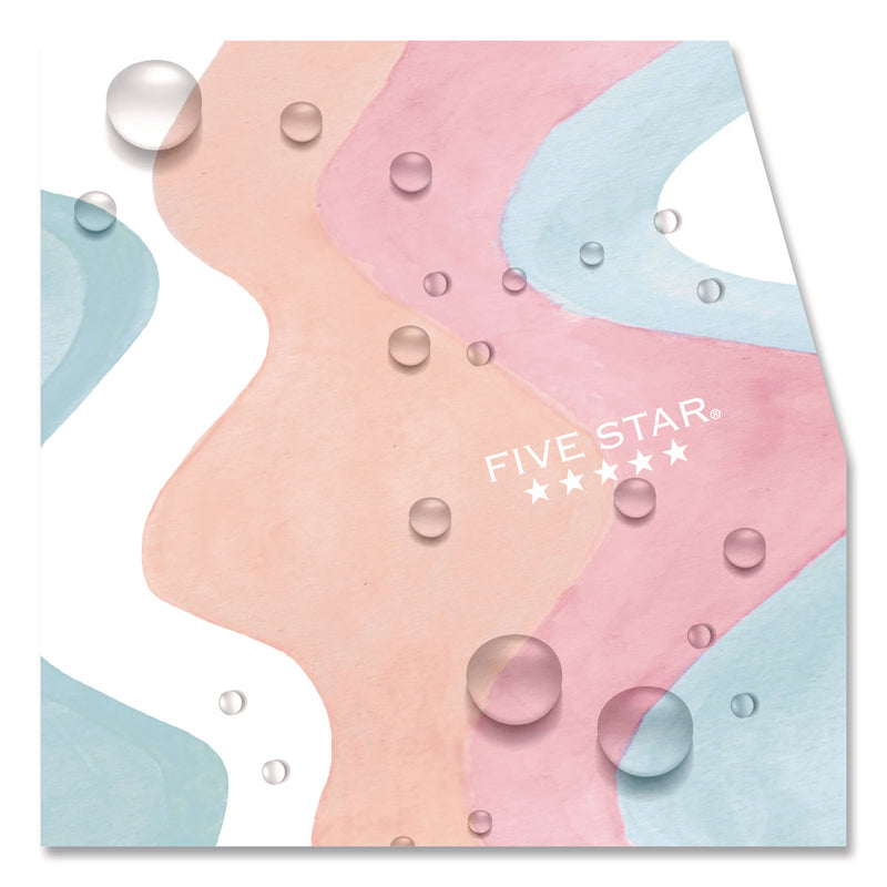 Five Star® Brushy Moves Pastel Waves Design Notebook w/ Study App, 1-Subject, Wide/Legal Rule, Assorted Cover Color, (80)11 x 8.5 Sheets (MEA930060F) Each