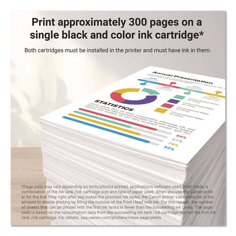 Canon 8278B023  (PG-245XL/CL-246XL) High-Yield Ink, Black/Color (CNM8278B023) Each