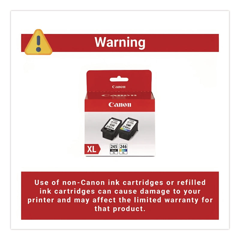Canon 8278B023  (PG-245XL/CL-246XL) High-Yield Ink, Black/Color (CNM8278B023) Each