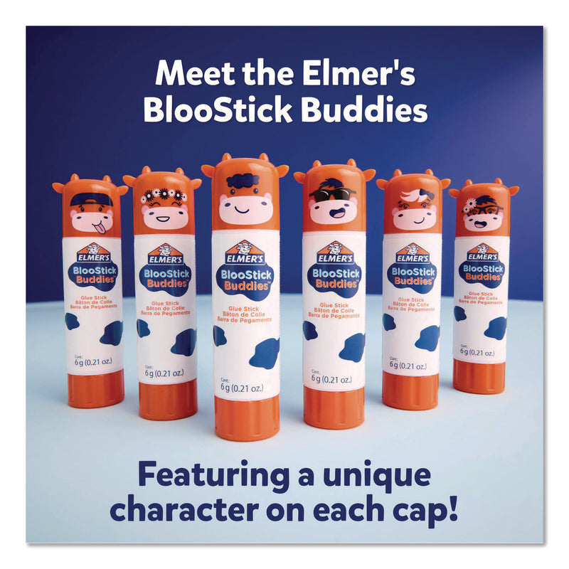 BlooStick Buddies and Disappearing Purple Glue Stick Combo Pack, 0.21 oz, Dries Clear, 12/Pack (SAN2213736) Pack of 12