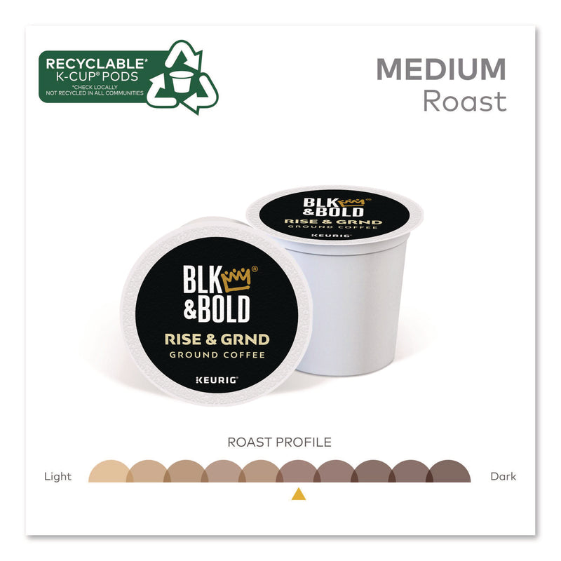 BLK & Bold Rise and GRND K-Cups, 0.41 oz K-Cup, 20/Box (GMT0055) Box of 20