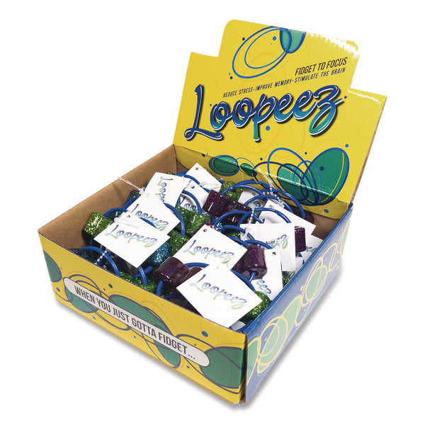 TPG Creations™ Loopeez Fidget Toy, Small, Assorted Colors, 24/Carton (TPG861) Case of 24