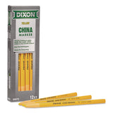 Dixon China Marker, Yellow, 12/Pack (DIX000730002) Pack of 12