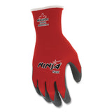 MCR™ Safety Ninja Flex Latex Coated Palm Gloves, EN388: 3131, 10" Long, Medium, Red/Gray, 12 Pairs (CRWN9680M) 1 Dozen