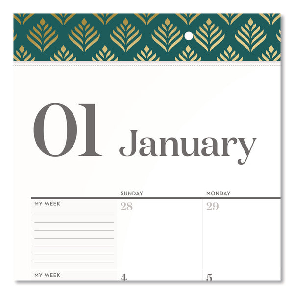 Cambridge® WorkStyle Monthly Desk Pad Calendar, 21.75 x 17, White Sheets, Teal Headband/Clear Corners, 12-Month (Jan-Dec): 2026 (AAG1606704) Each