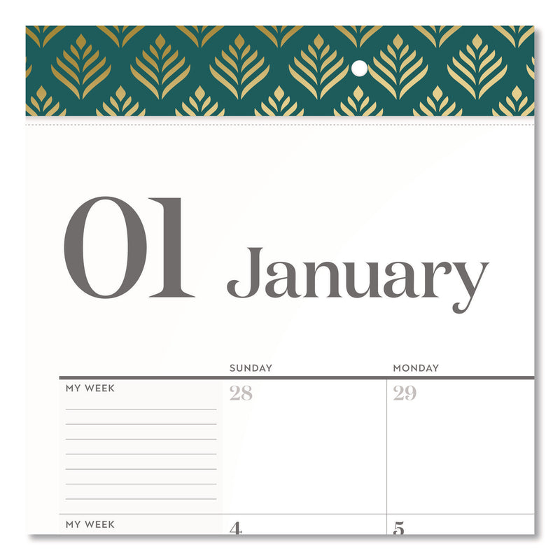 Cambridge® WorkStyle Monthly Desk Pad Calendar, 21.75 x 17, White Sheets, Teal Headband/Clear Corners, 12-Month (Jan-Dec): 2026 (AAG1606704) Each