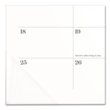 Cambridge® Workstyle Compact Deskpad, 17.75 x 11, White Sheets, Pink Headband/Clear Corners, 12-Month (Jan-Dec): 2026 (AAG1606705) Each