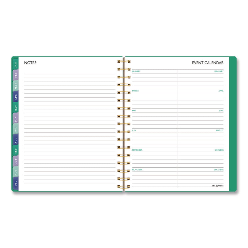 AT-A-GLANCE® Badge Geo Weekly/Monthly Planner, 8.75 x 7, Green Cover, 13-Month: Jan 2026 to Jan 2027 (AAG1753G805) Each