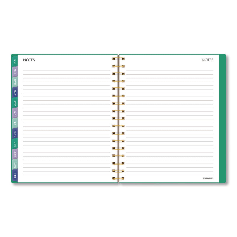 AT-A-GLANCE® Badge Geo Weekly/Monthly Planner, 8.75 x 7, Green Cover, 13-Month: Jan 2026 to Jan 2027 (AAG1753G805) Each