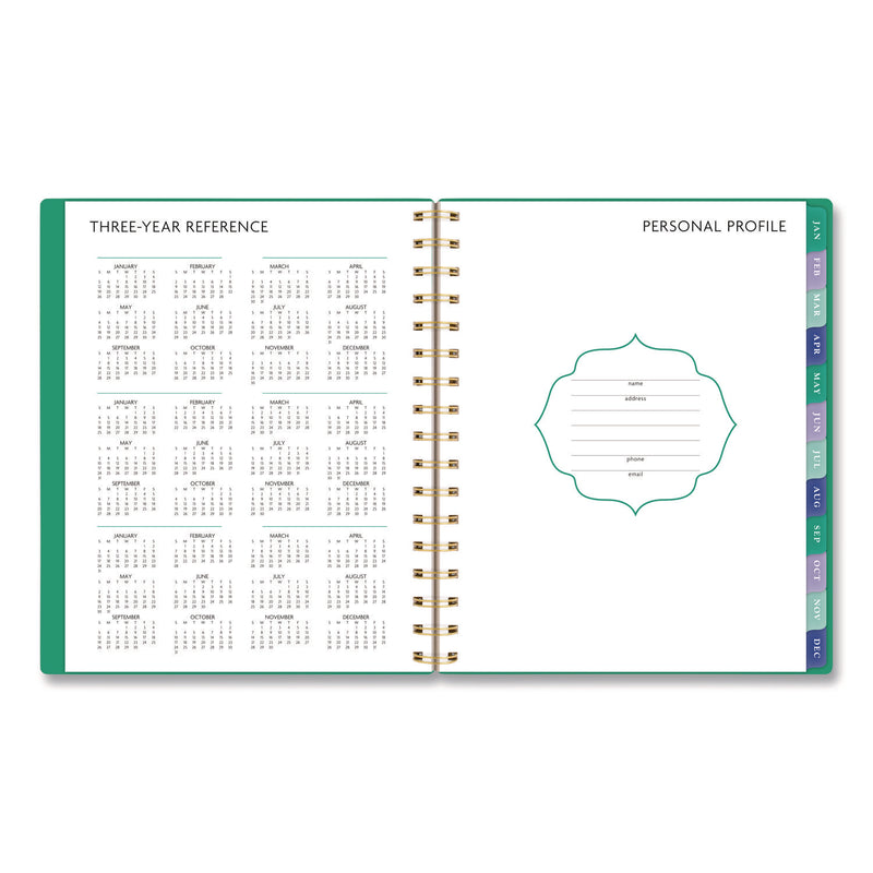 AT-A-GLANCE® Badge Geo Weekly/Monthly Planner, 8.75 x 7, Green Cover, 13-Month: Jan 2026 to Jan 2027 (AAG1753G805) Each
