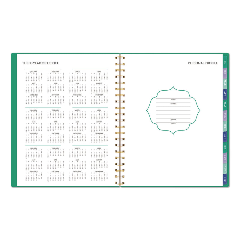AT-A-GLANCE® Badge Geo Weekly/Monthly Planner, 11 x 8.5, Green Cover, 13-Month (Jan-Jan): 2026 (AAG1753G905) Each