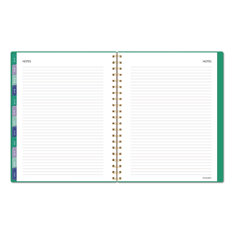 AT-A-GLANCE® Badge Geo Weekly/Monthly Planner, 11 x 8.5, Green Cover, 13-Month (Jan-Jan): 2026 (AAG1753G905) Each