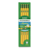 Dixon Ticonderoga Laddie Woodcase Pencil with Microban, HB (#2), Black Lead, Yellow Barrel, 12/Pack (DIX133040002) Pack of 12