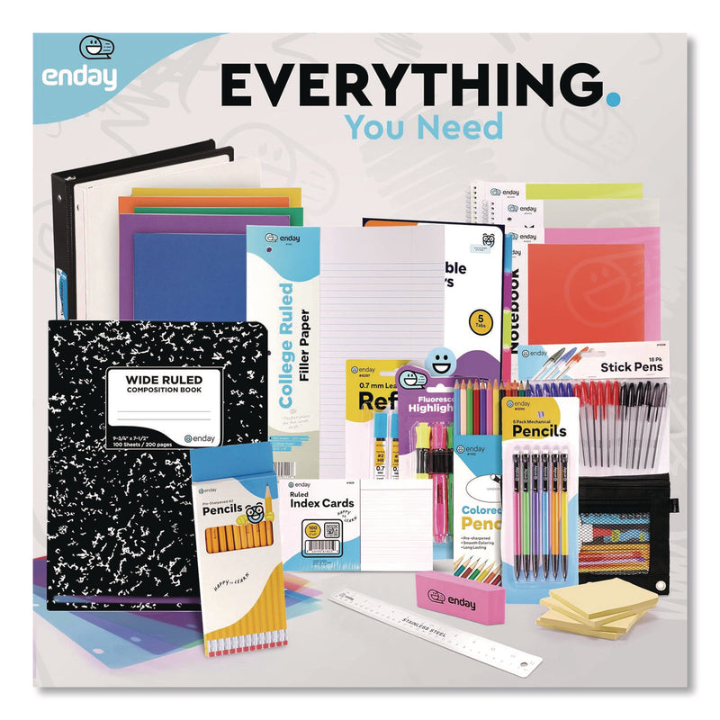 enday Back to School Supplies Kit for High School/College (EDY8356) 1 Kit