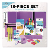 enday Back to School Supplies Kit for Grades K-5, Purple (EDY1316) 1 Kit