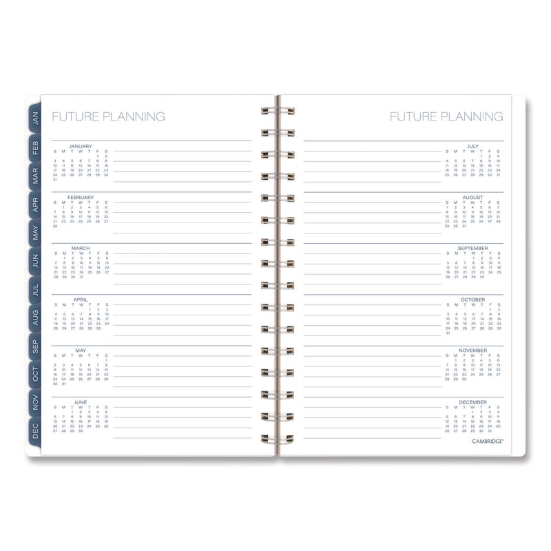 Cambridge® Abyss Weekly/Monthly Planner, 8.5 x 5.5, Water-Inspired Artwork, Blue Cover, 12-Month(Jan-Dec): 2026 (AAG1756200) Each