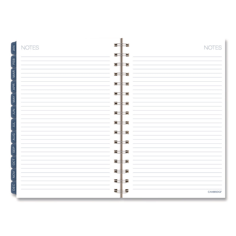 Cambridge® Abyss Weekly/Monthly Planner, 8.5 x 5.5, Water-Inspired Artwork, Blue Cover, 12-Month(Jan-Dec): 2026 (AAG1756200) Each