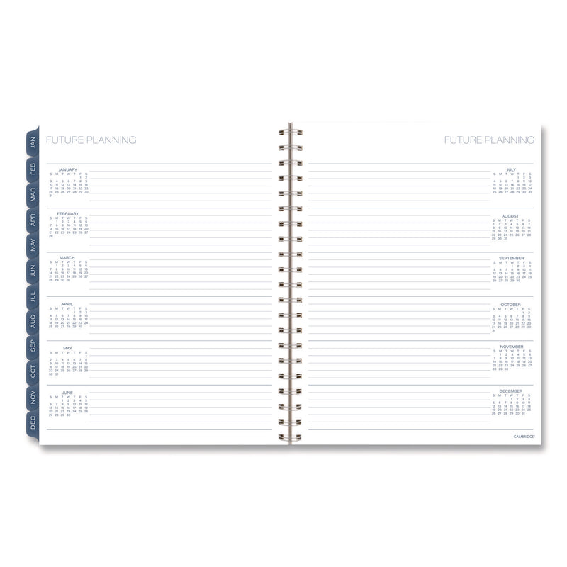 Cambridge® Abyss Weekly/Monthly Planner, 11 x 8.5, Water-Inspired Artwork, Blue Cover, 12-Month (Jan-Dec): 2026 (AAG1756905) Each