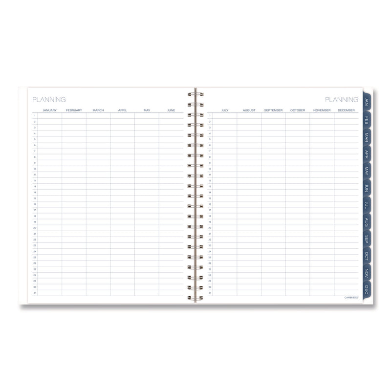 Cambridge® Abyss Weekly/Monthly Planner, 11 x 8.5, Water-Inspired Artwork, Blue Cover, 12-Month (Jan-Dec): 2026 (AAG1756905) Each