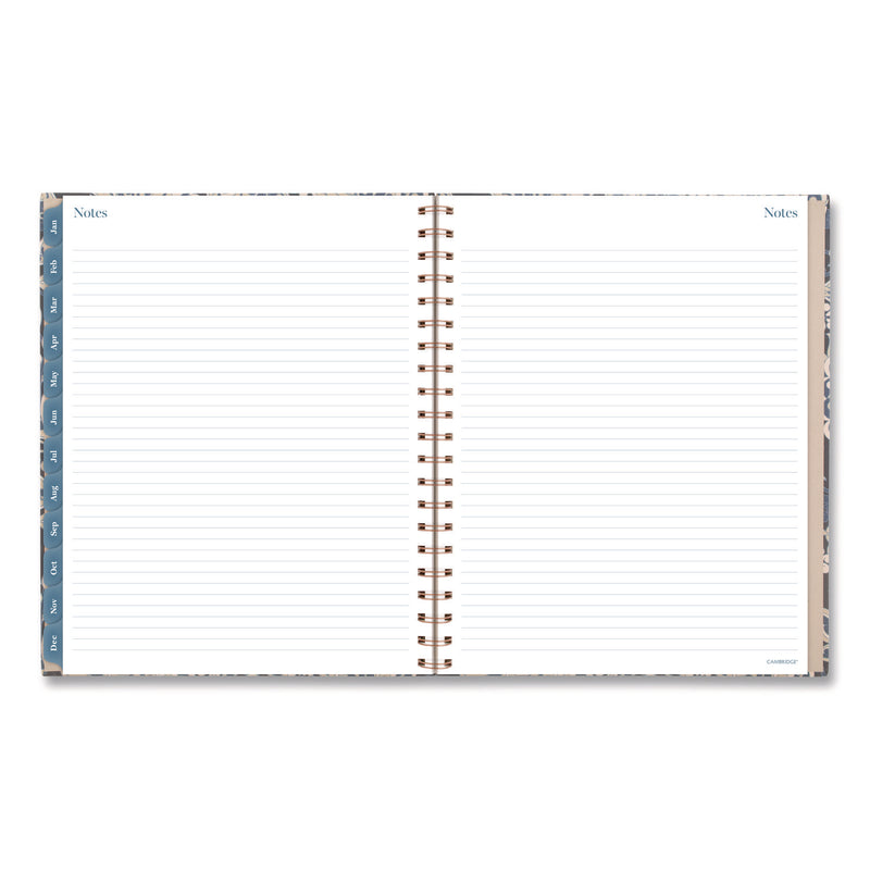 Cambridge® Elizabeth Weekly/Monthly Planner, 11 x 8.5, Floral Artwork, Blue Cover, 12-Month (Jan-Dec): 2026 (AAG1763905) Each