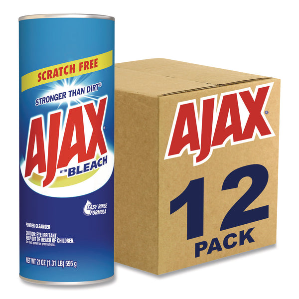 Ajax® Powder Cleanser with Bleach, Fresh Scent, 21 oz Canister, 12/Carton (CPC61034403) Case of 12