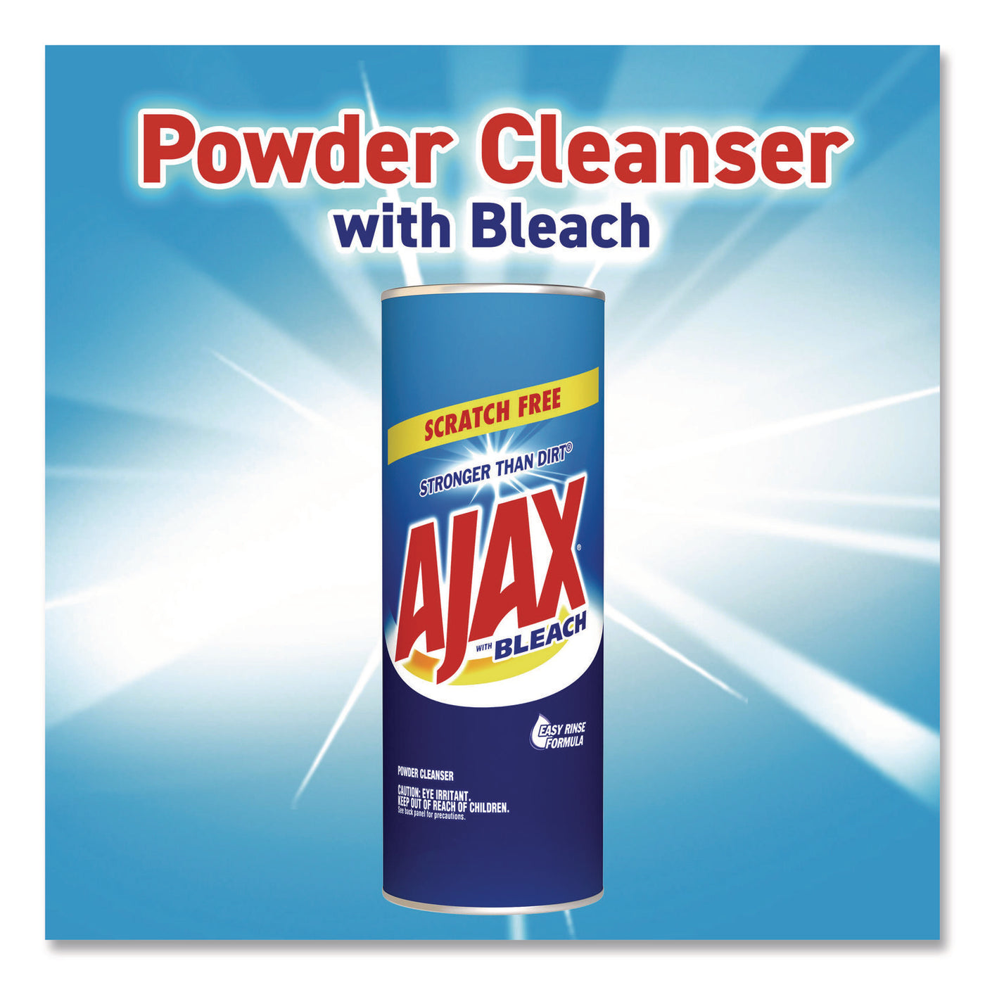 Ajax® Powder Cleanser with Bleach, 21 oz Canister, 12/Carton