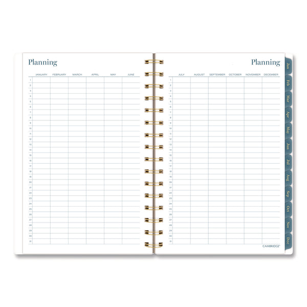 Cambridge® Midnight Garden Weekly/Monthly Planner, 8.5 x 5.5, Floral Artwork, Black/Pink/Green Cover, 12-Month (Jan-Dec): 2026 (AAG1768200) Each