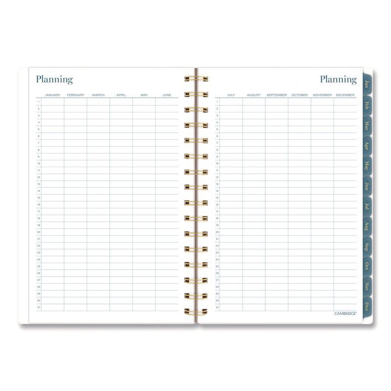 Cambridge® Midnight Garden Weekly/Monthly Planner, 8.5 x 5.5, Floral Artwork, Black/Pink/Green Cover, 12-Month (Jan-Dec): 2026 (AAG1768200) Each