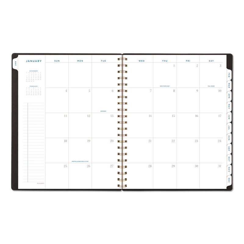 AT-A-GLANCE® Signature Collection Weekly/Monthly Planner, 11 x 8.5, Black Cover, 12-Month (Jan-Dec): 2026 (AAGYP90501) Each