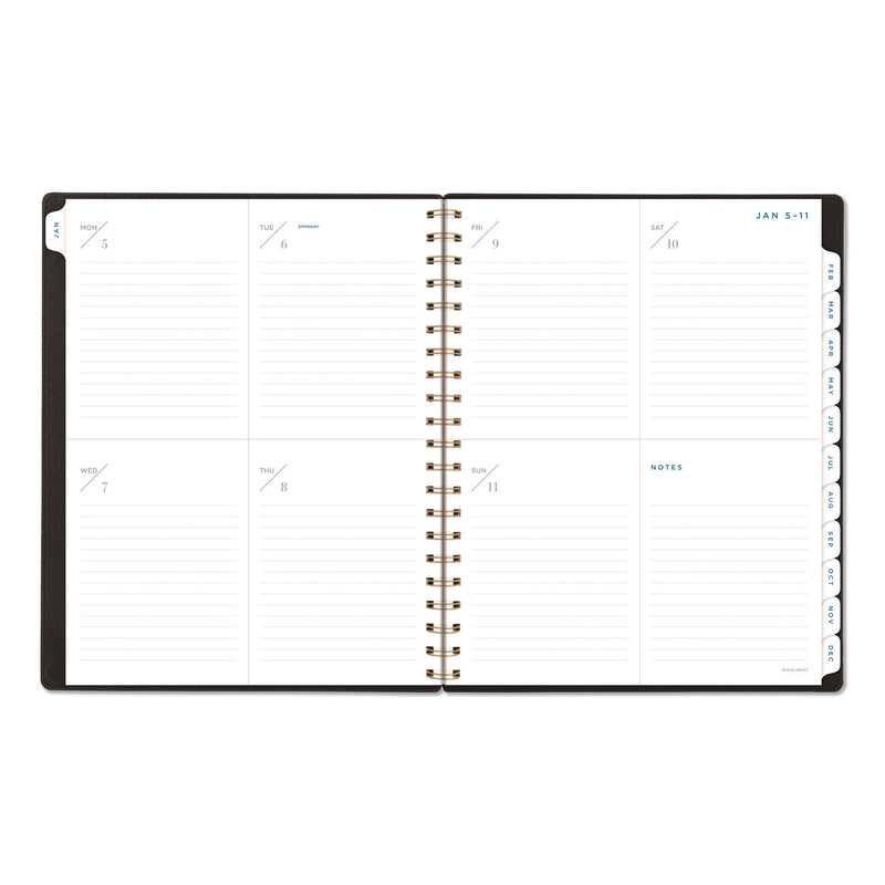 AT-A-GLANCE® Signature Collection Weekly/Monthly Planner, 11 x 8.5, Black Cover, 12-Month (Jan-Dec): 2026 (AAGYP90501) Each