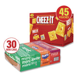 Soda Mini Variety and Cheez-It Combo Pack, (30) 7.5 oz Cans Assorted Flavors, (45) 1.5 oz Pouch Original Cheez-It/Bundle (GRR60004171) 1 Bundle